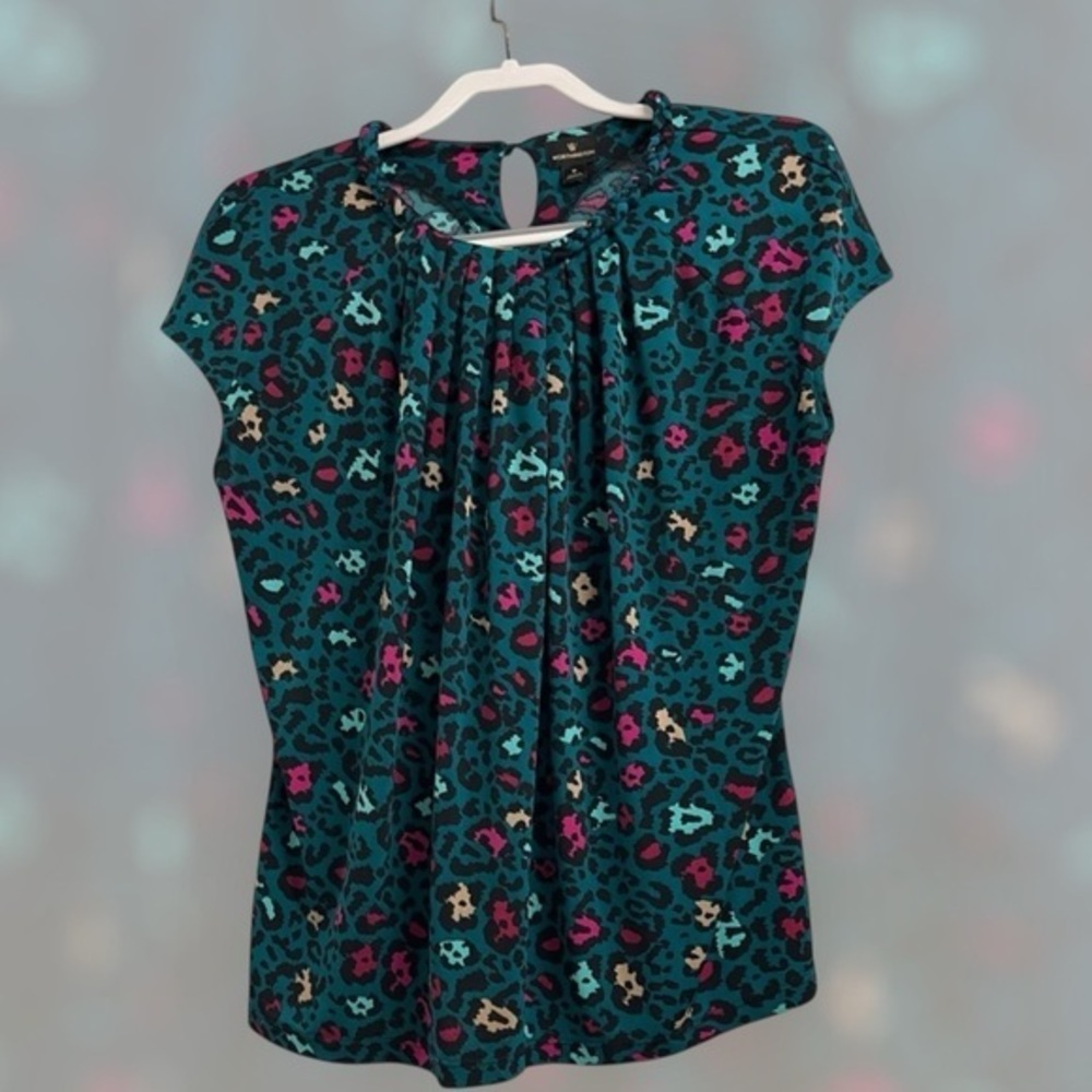 Worthington Stylish Leopard Print Women's Top Size M